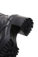 Women's Black Leather Heeled Boots | Derimod