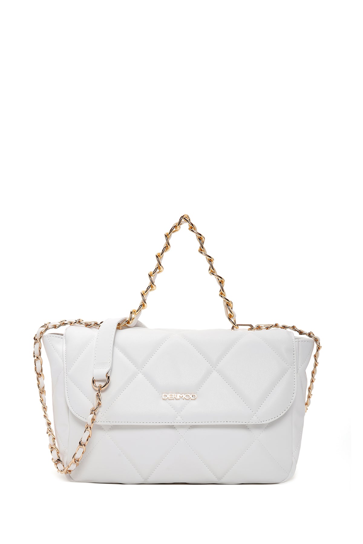 Women's White Quilted Shoulder Bag 23SBD2008KP | Derimod