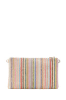 Women's Multicolored Straw Clutch Bag | Derimod