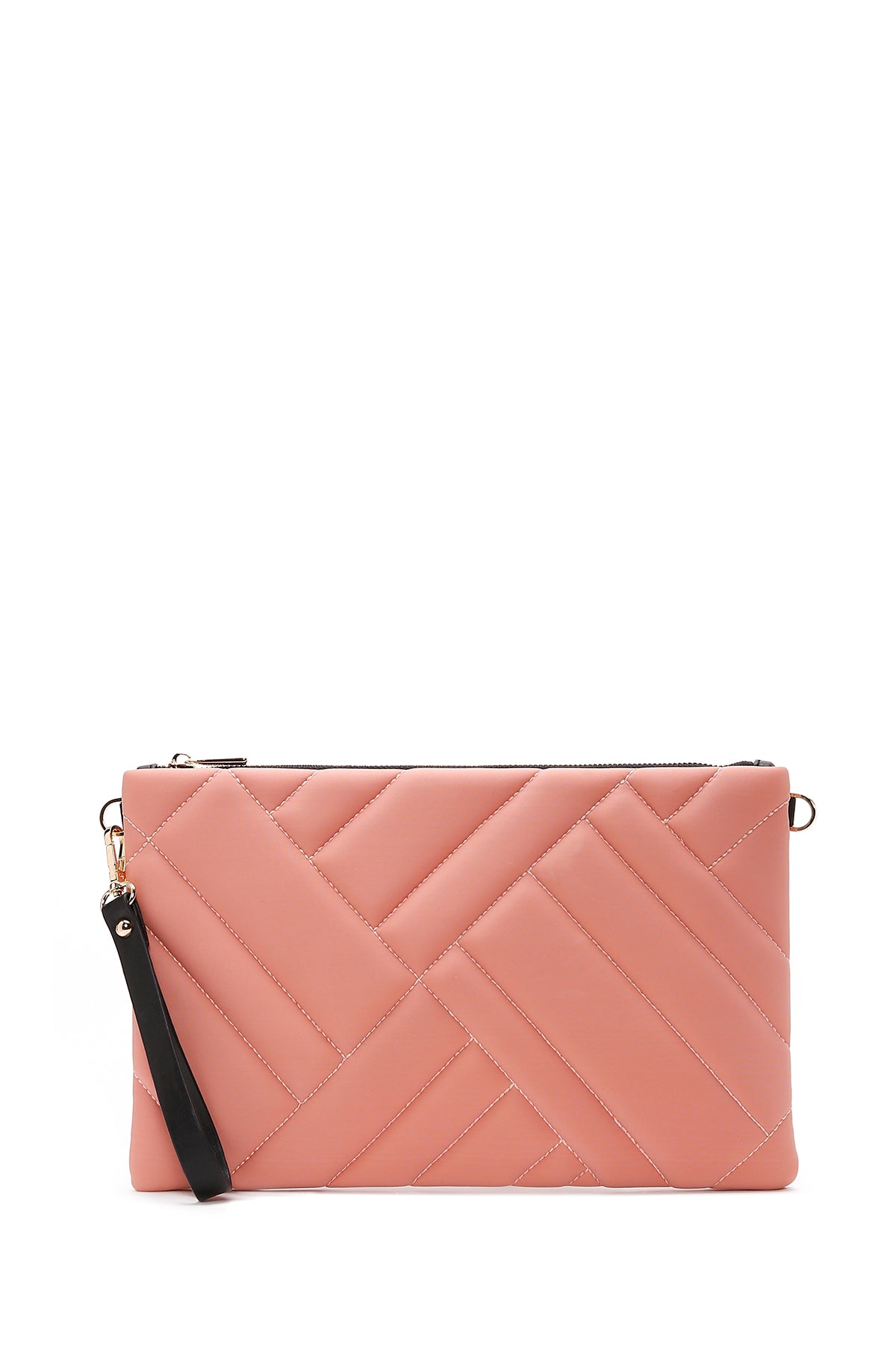 Women's Pink Quilted Portfolio Bag 23SBD2217KP | Derimod