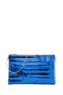 Women's Blue Metallic Portfolio Bag | Derimod