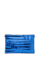 Women's Blue Metallic Portfolio Bag | Derimod
