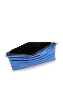 Women's Blue Metallic Portfolio Bag | Derimod