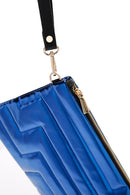Women's Blue Metallic Portfolio Bag | Derimod