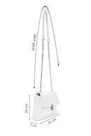 Women's White Quilted Crossbody Bag | Derimod