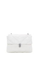 Women's White Quilted Crossbody Bag | Derimod