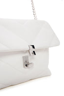 Women's White Quilted Crossbody Bag | Derimod