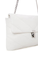 Women's White Quilted Crossbody Bag | Derimod