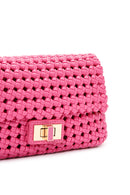 Women's Pink Knitted Crossbody Bag | Derimod