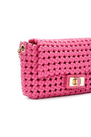 Women's Pink Knitted Crossbody Bag | Derimod