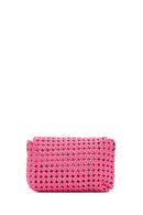 Women's Pink Knitted Crossbody Bag | Derimod