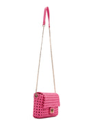 Women's Pink Knitted Crossbody Bag | Derimod
