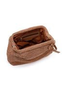 Women's Tan Straw Shoulder Bag | Derimod