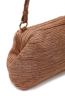 Women's Tan Straw Shoulder Bag | Derimod