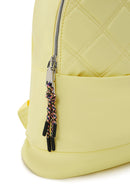 Women's Yellow Quilted Backpack | Derimod