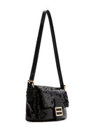 Women's Black Sequin Shoulder Bag | Derimod