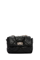 Women's Black Quilted Crossbody Bag | Derimod