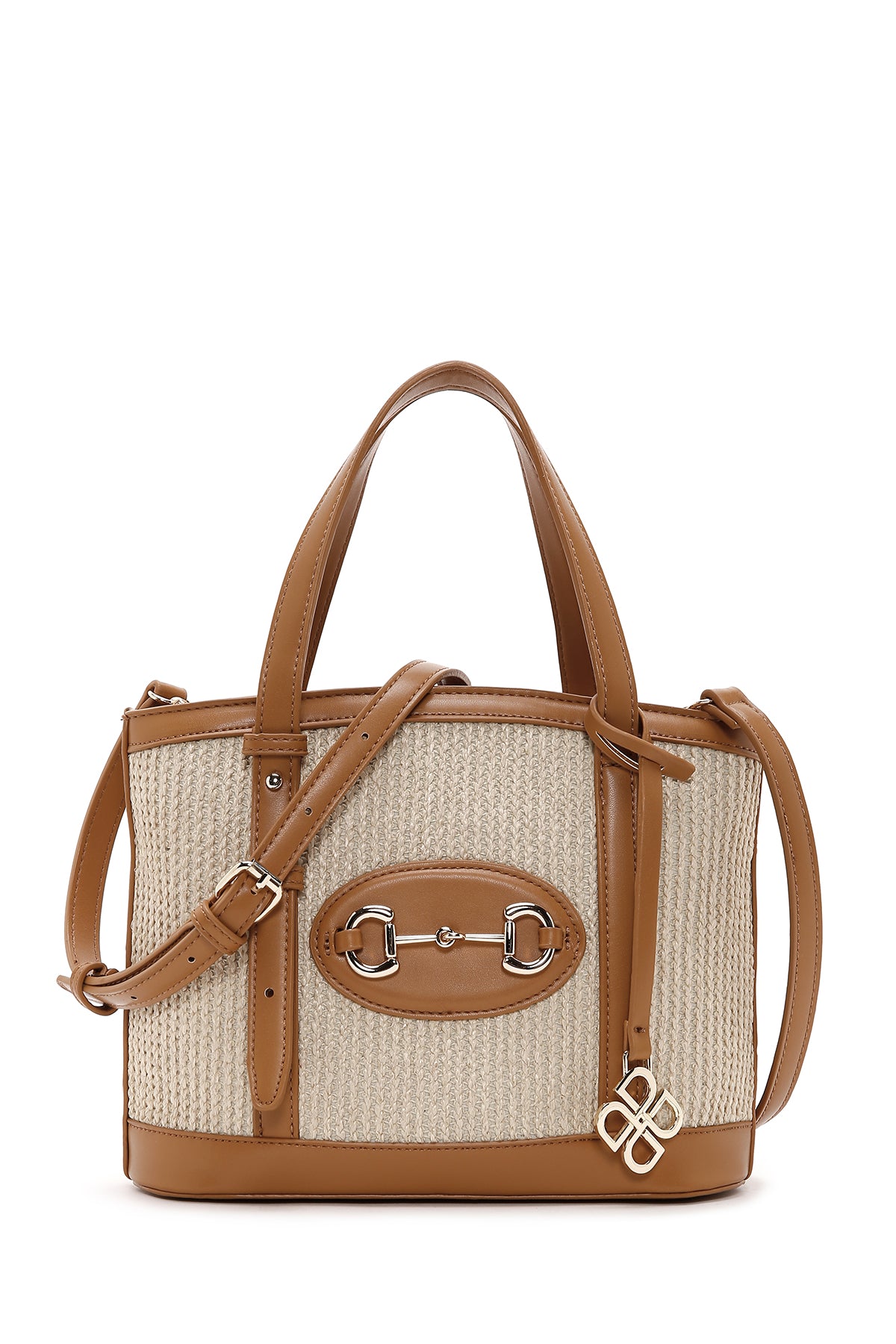 Women's Tan Straw Shoulder Bag 23SBD2771M7 | Derimod