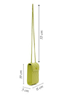 Women's Green Quilted Mini Crossbody Bag | Derimod