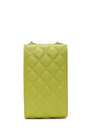 Women's Green Quilted Mini Crossbody Bag | Derimod