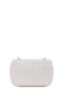 Women's Ecru Quilted Crossbody Bag | Derimod