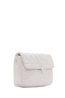 Women's Ecru Quilted Crossbody Bag | Derimod