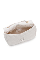 Women's Ecru Quilted Crossbody Bag | Derimod