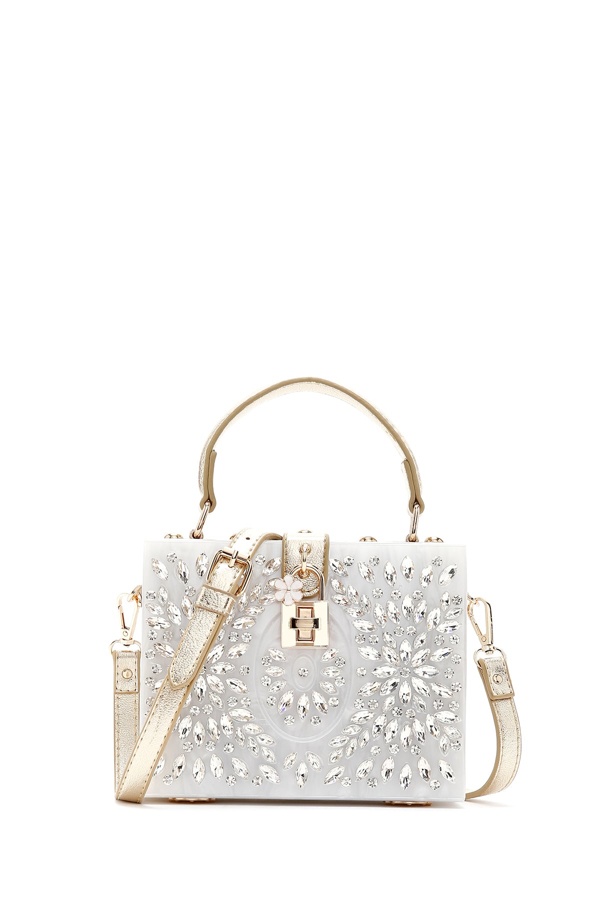 Women's White Stone Handbag 23SBD2957TS | Derimod