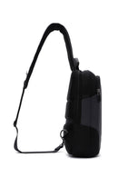 D-Pack Men's Black Technological Fabric Crossbody Bag | Derimod