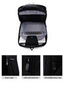 D-Pack Unisex Black Technological Fabric Hardcase Backpack | Derimod