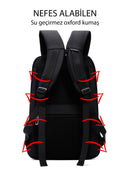 D-Pack Unisex Black Technological Fabric Hardcase Backpack | Derimod