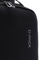 D-Pack Unisex Black Technological Fabric Hardcase Backpack | Derimod