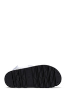 Women's White Leather Thick Soled Sandals | Derimod