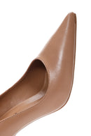 Women's Beige Leather Stiletto | Derimod
