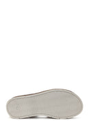 Women's White Leather Comfort Sandals | Derimod