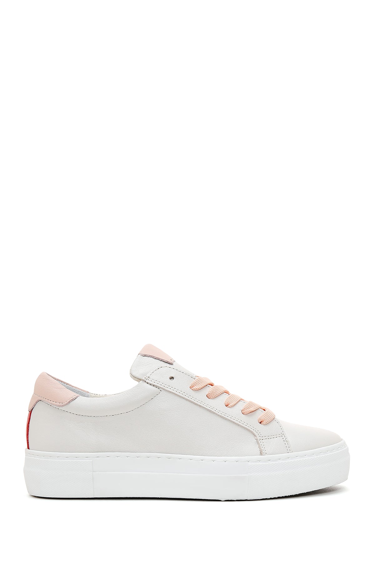 Kadın Krem Deri Sneaker 23SFD370218 | Derimod