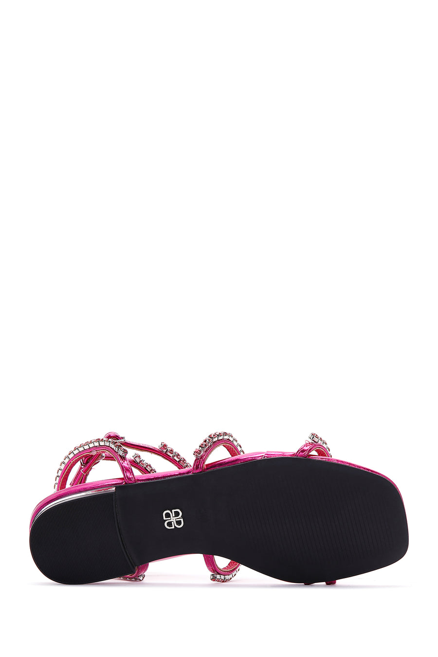 Women's Pink Stone Flat Sandals