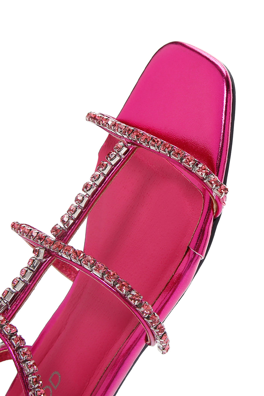 Women's Pink Stone Flat Sandals