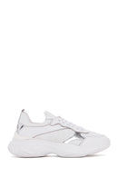Women's White Leather Sneaker | Derimod