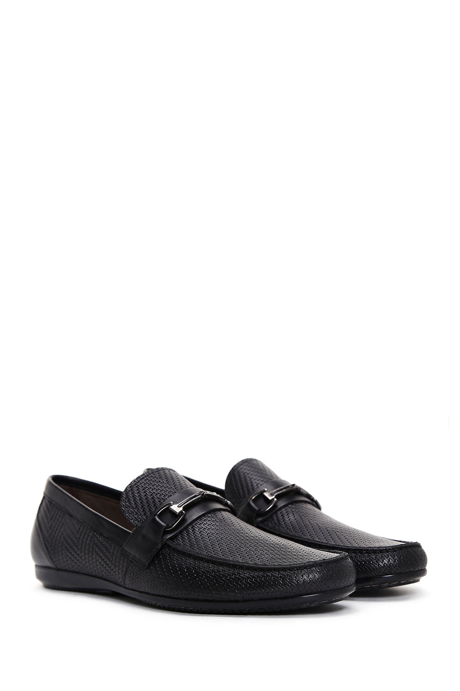 Men's Black Leather Classic Loafer