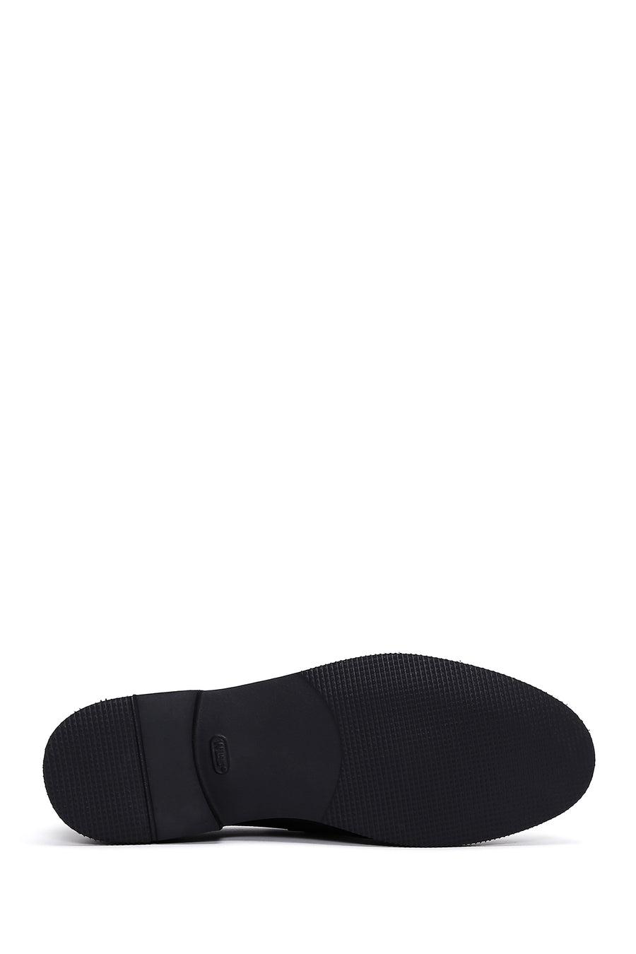 Men's Black Leather Buckle Classic Loafer