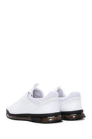 Men's White Leather Sneaker | Derimod