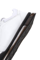 Men's White Leather Sneaker | Derimod