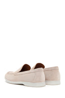 Men's Beige Suede Leather Sports Loafer | Derimod