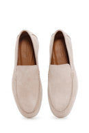 Men's Beige Suede Leather Sports Loafer | Derimod
