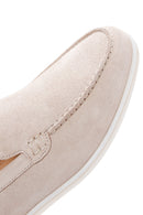 Men's Beige Suede Leather Sports Loafer | Derimod