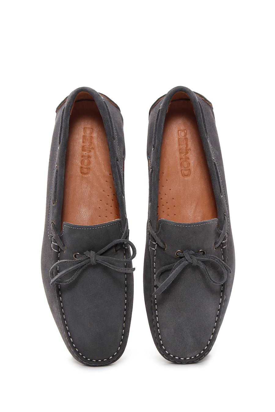 Men's Gray Suede Leather Casual Loafer