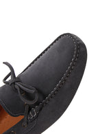 Men's Gray Suede Leather Casual Loafer | Derimod