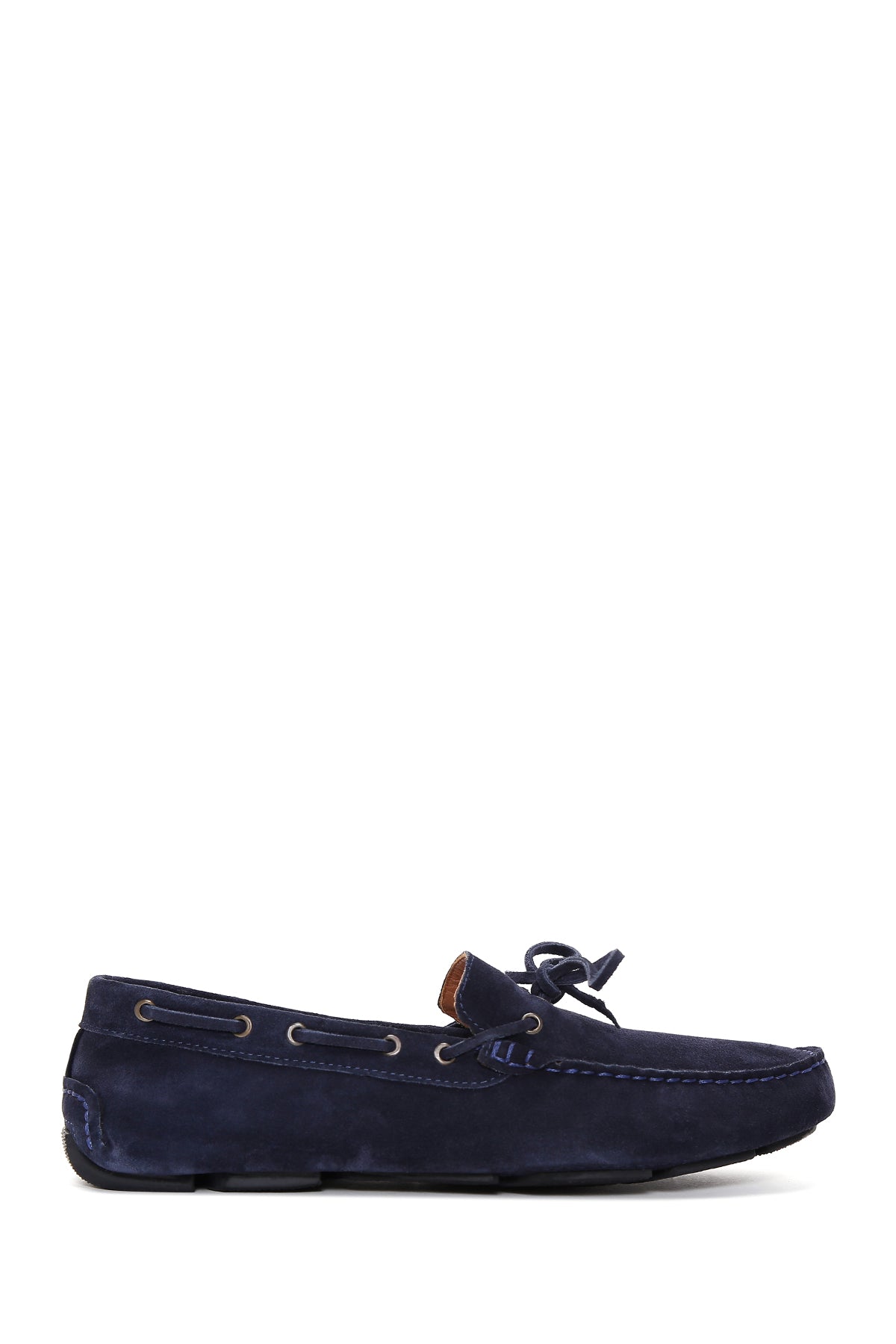 Erkek Lacivert Süet Deri Günlük Loafer 23SFD616110 | Derimod