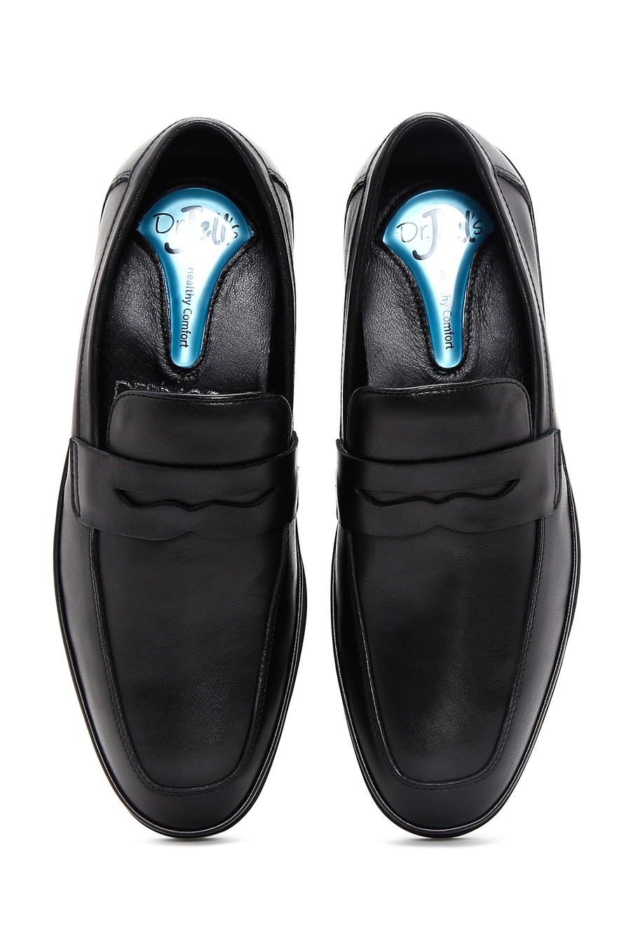 Erkek Siyah Deri Klasik Loafer